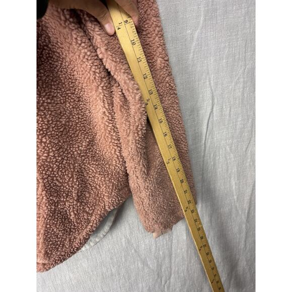 Faherty Women’s Eldridge Pink Sherpa Jacket Small High Pile - Picture 8 of 10